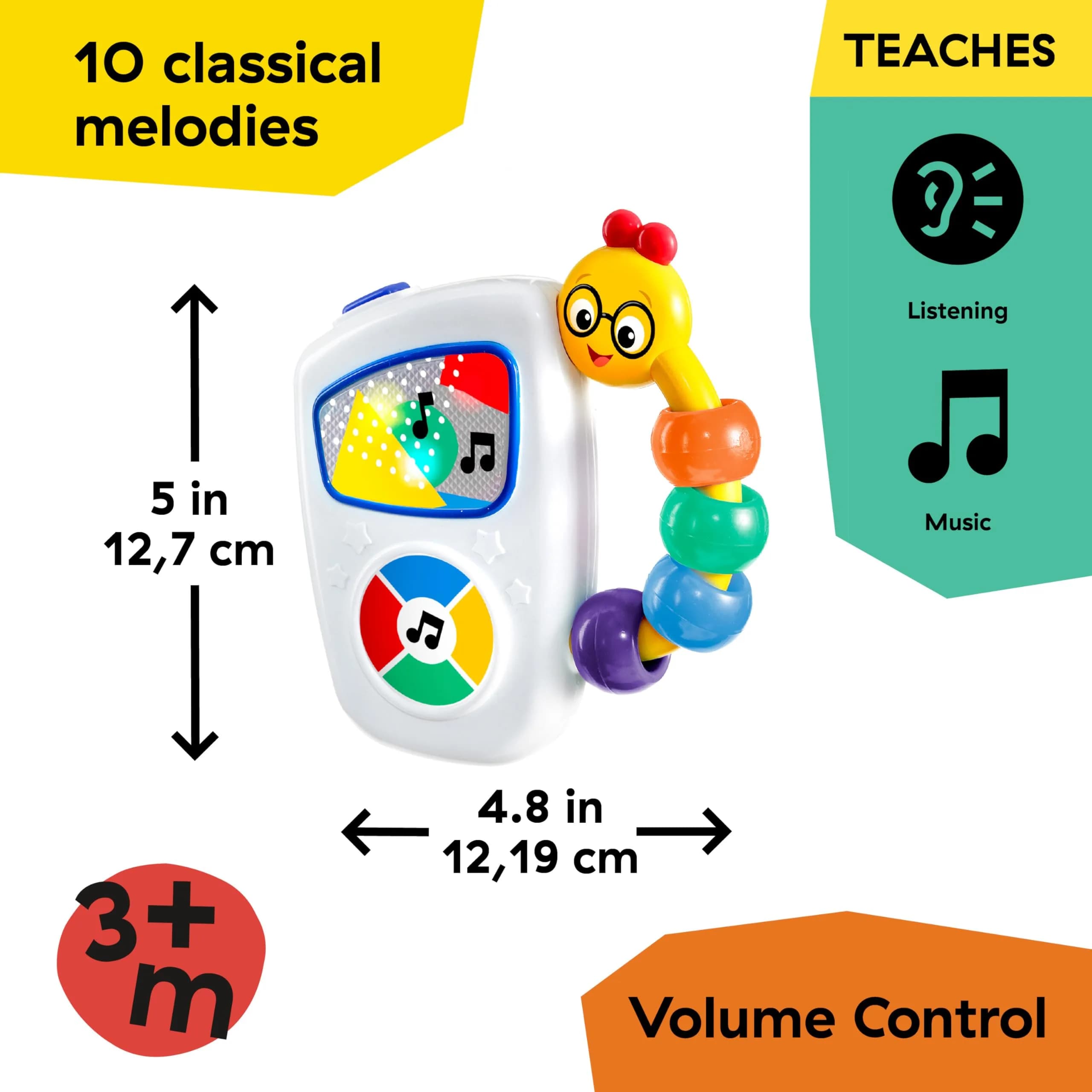 Baby Einstein Take Along Tunes Musical Toy with Lights, Ages 3+ Months - view 5