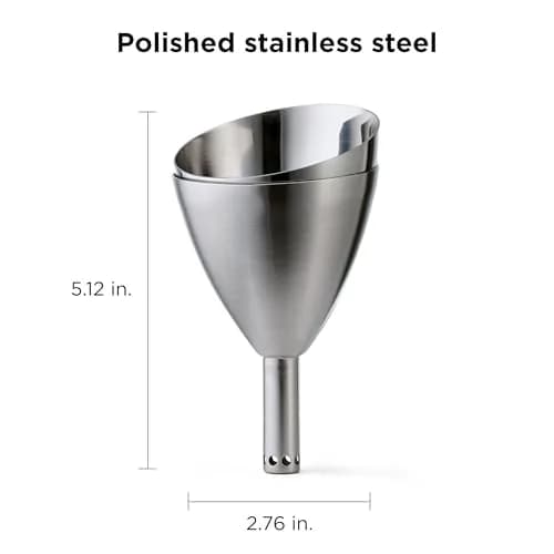 Rabbit Wine Aerator Shower Funnel with Sediment Strainer, Stainless Steel | 237ml (8 Fl Oz) thumbnail 2