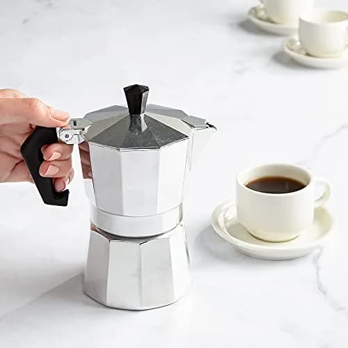 Primula Classic Stovetop Espresso & Coffee Maker 3 Cup | Compact Aluminum Moka Pot for Rich Espresso thumbnail 7
