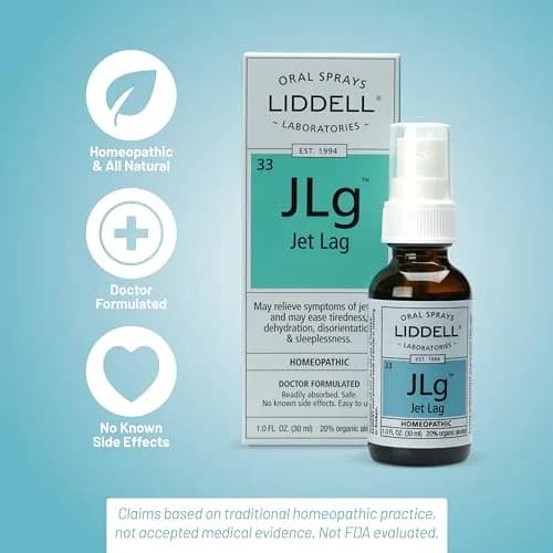 Liddell Jet Lag Homeopathic Spray 1 Ounce | Fast-Absorbing, Safe & Doctor Formulated for Travelers thumbnail 5