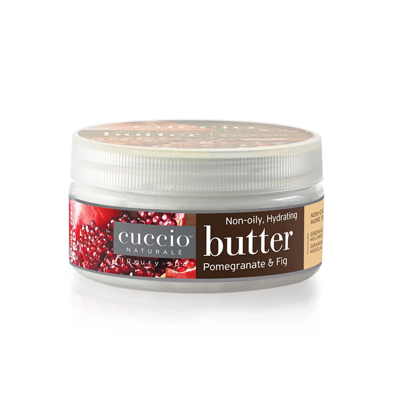 Cuccio Naturale Butter Blends - Ultra-Moisturizing, Smoothing Body Cream 8 Oz | Deep Hydration & Natural Ingredients — Pomegranate and Fig