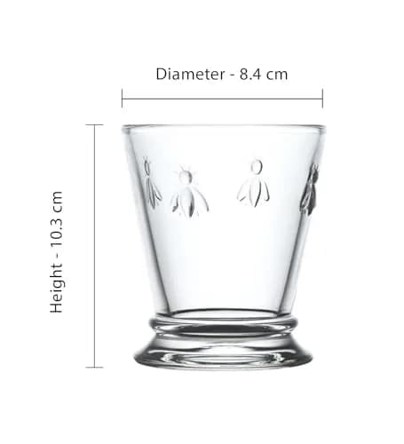 La Rochère Napoleon Bee Tumbler Set of 6 | 255ml (9 oz) Glassware | Iconic French Design thumbnail 3