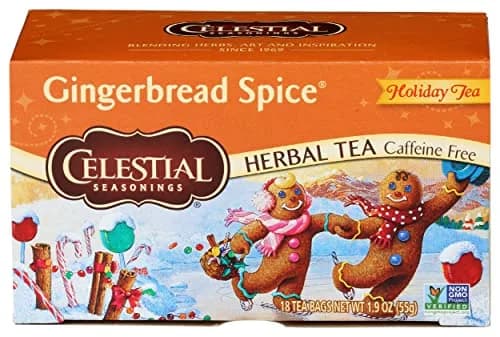Celestial Seasonings Holiday Herbal Tea Gingerbread Spice 20 Count | Naturally Caffeine Free & Kosher thumbnail 1