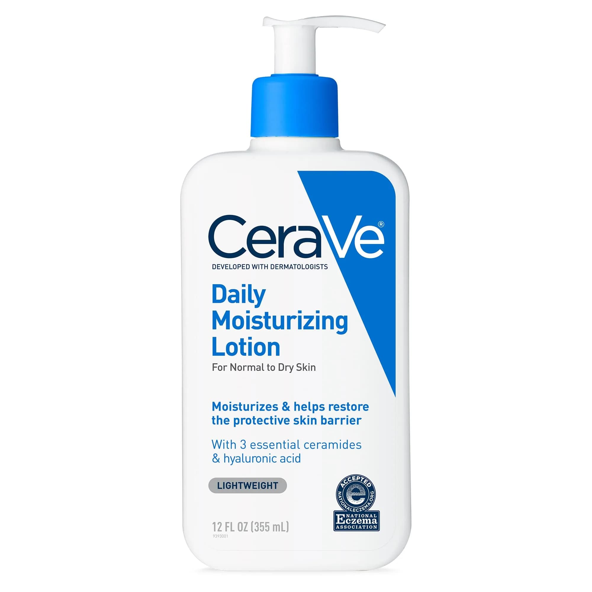 CeraVe Daily Moisturizing Lotion for Dry Skin, Body & Face 12oz (355ml) | Dermatologist Developed, Non-Comedogenic thumbnail 1