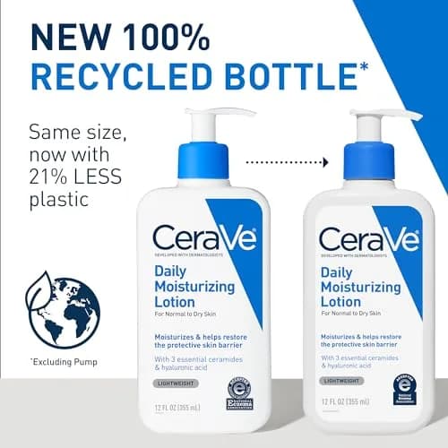 CeraVe Daily Moisturizing Lotion for Dry Skin, Body & Face 12oz (355ml) | Dermatologist Developed, Non-Comedogenic - view 2