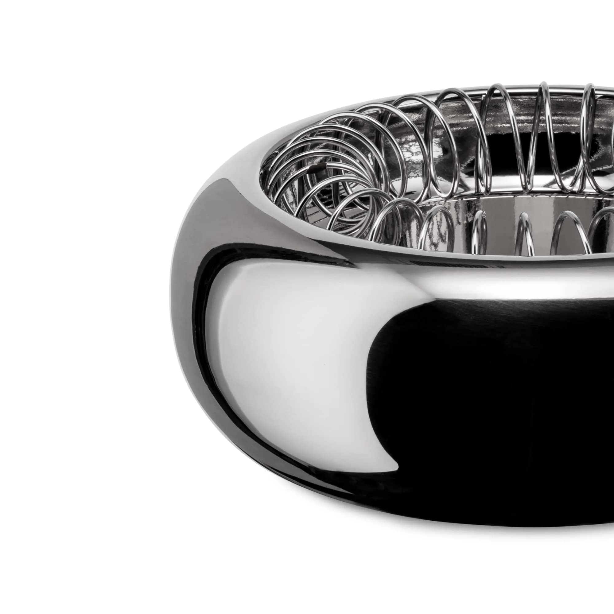 Alessi Spirale Stainless Steel Ashtray 16cm (6.3 inches) | Designer Achille Castiglioni - view 3