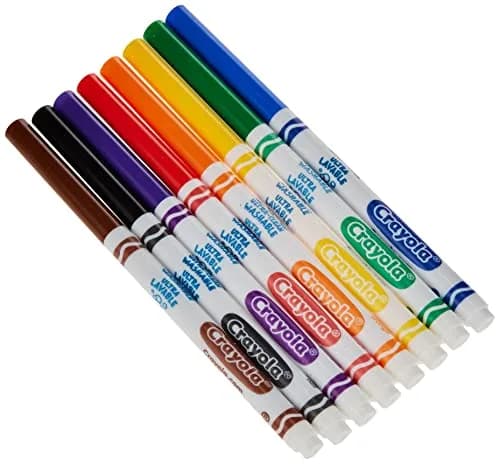 Crayola Ultra-Clean Washable Markers, Color Max, Fine Line 8 Ea | Classic Colors for Kids & Art thumbnail 3