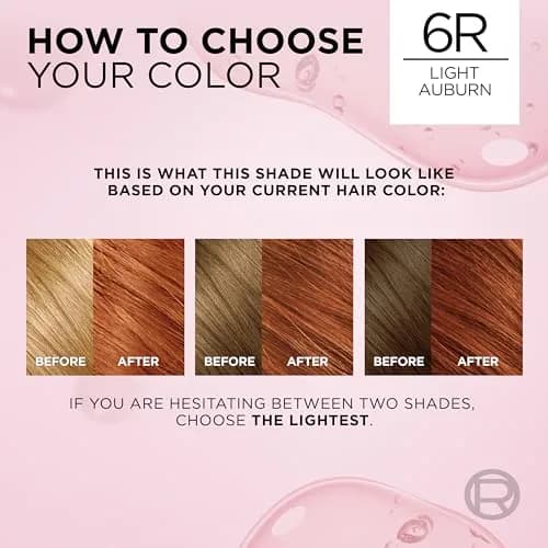 L'Oreal Paris Excellence Crème Permanent Hair Dye 6R Light Auburn | Triple Care Color with Hyaluronic Acid for 100% Gray Coverage thumbnail 6