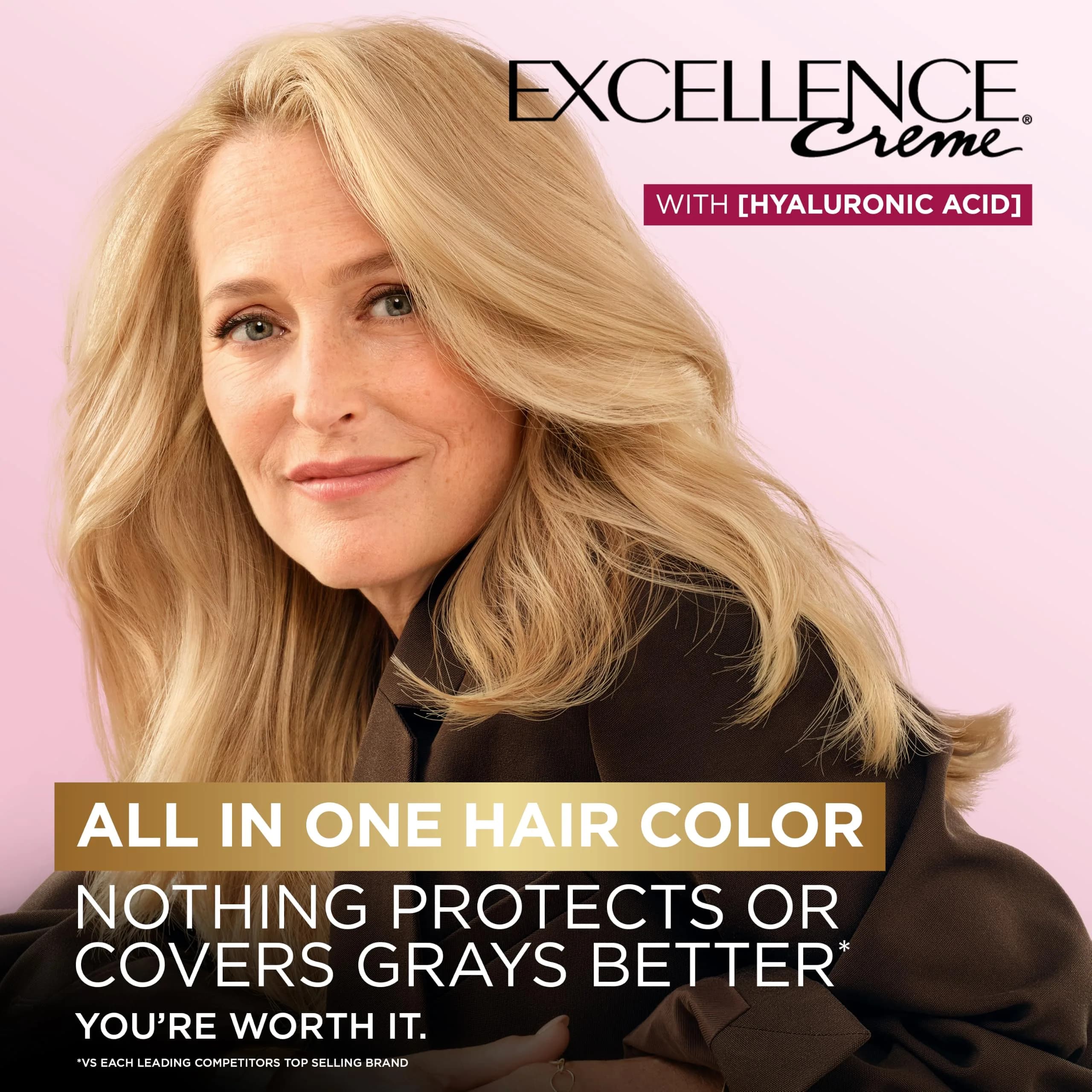 L'Oreal Paris Excellence Crème Permanent Hair Dye 8.5A Medium Light Ash Blonde Kit | Triple Care Color Routine - view 2
