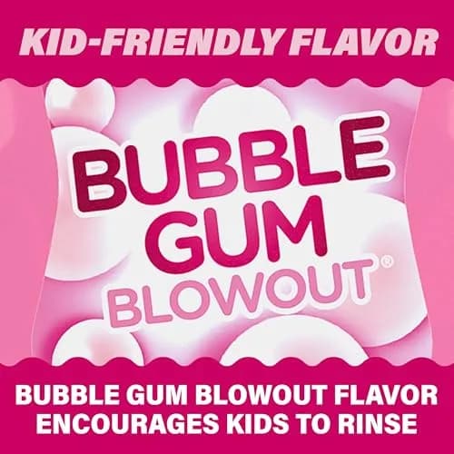 ACT Kids Anti-Cavity Fluoride Rinse, Bubble Gum Blowout, 479ml (16.9 Fl Oz) | Maximum Strength Fluoride thumbnail 4