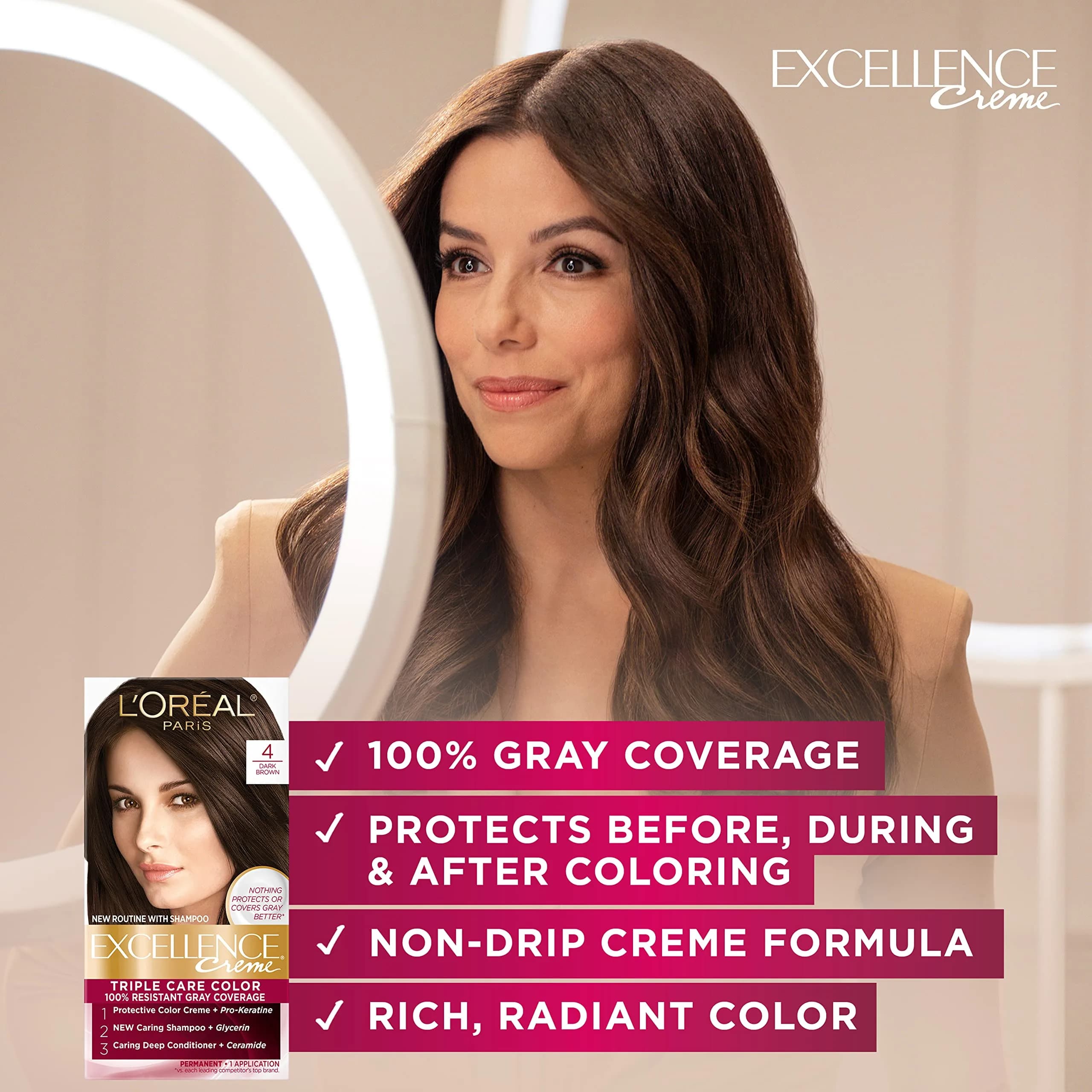 L'Oreal Paris Excellence Creme Permanent Hair Color 9A Light Ash Blonde | Gray Coverage Up to 8 Weeks - view 2