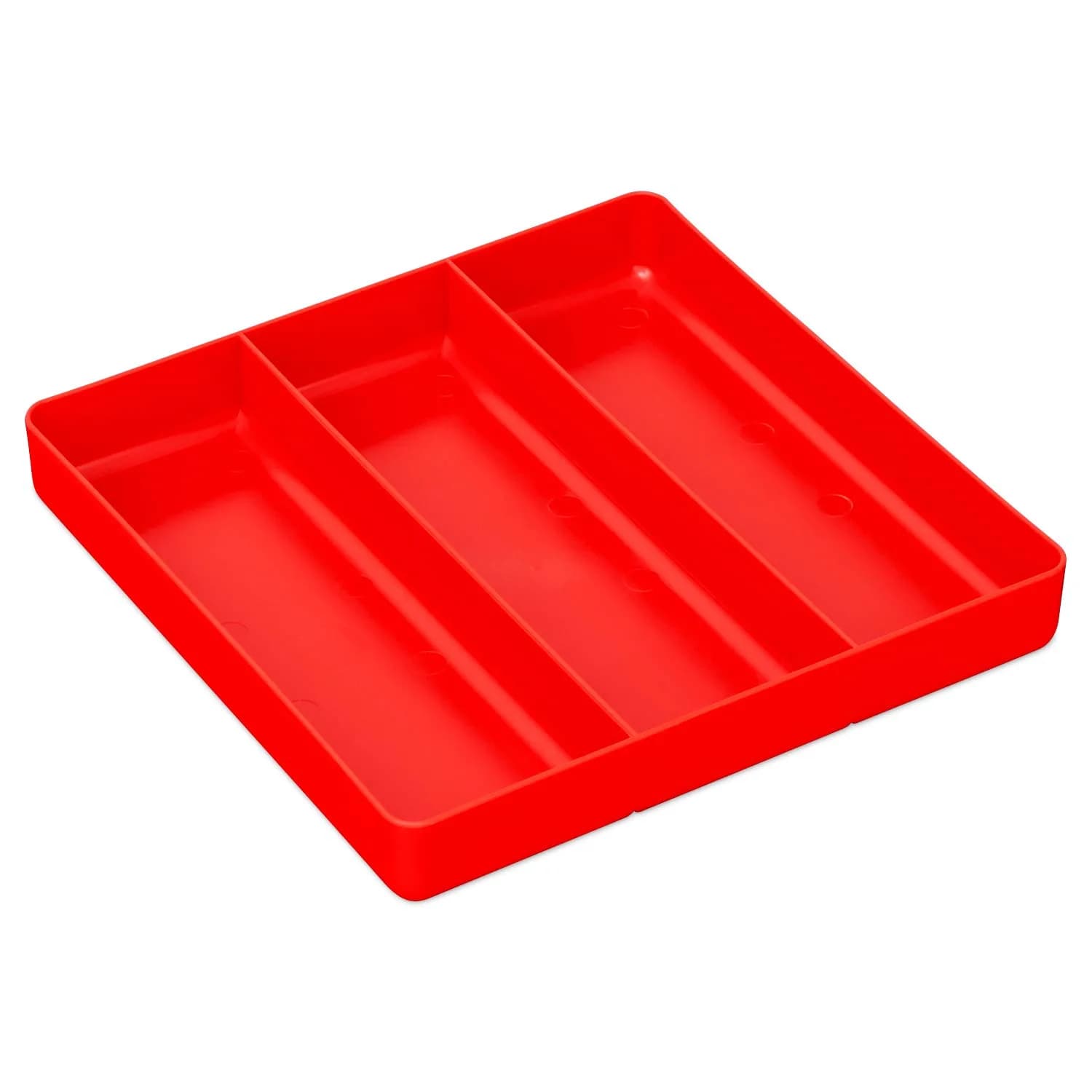 Ernst Manufacturing All Purpose Toolbox and Desk Tray: Stackable Organization Tray with 3 Compartments, 26.7cm x 26.7cm x 3.9cm | Fits Shallow Drawers - main product image