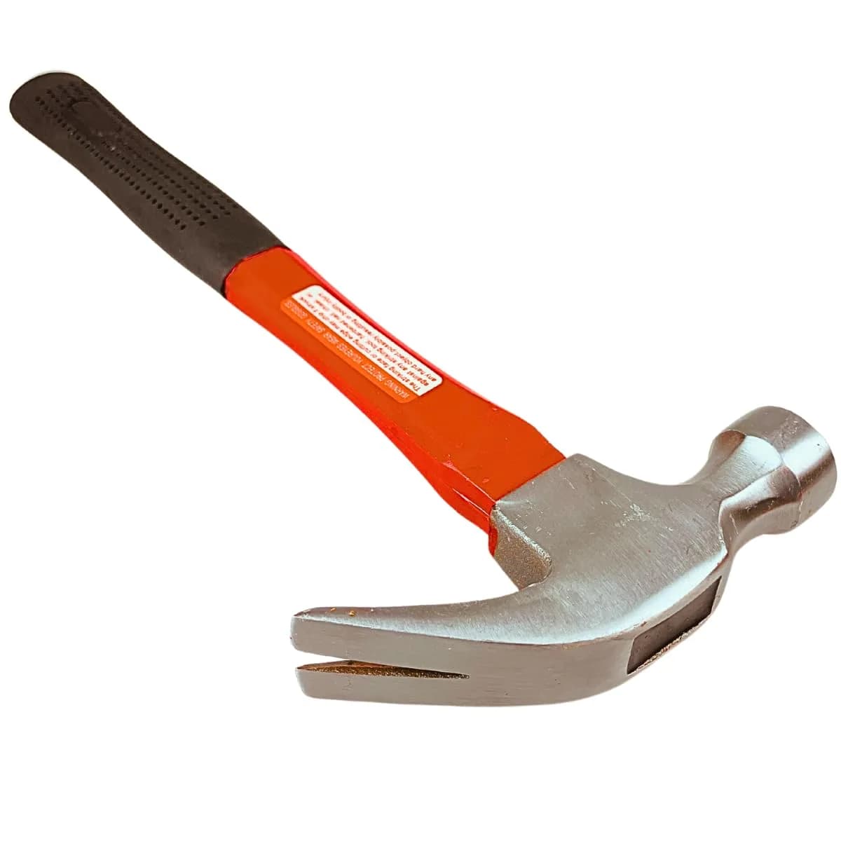 ARTESIA TOOL 13" 16oz Forged Steel Claw Hammer | Red Fiberglass Handle | 6.5" Rubber Grip | Dual-Purpose Building & Demolition