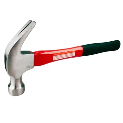ARTESIA TOOL 13" 16oz Forged Steel Claw Hammer | Red Fiberglass Handle | 6.5" Rubber Grip | Dual-Purpose Building & Demolition thumbnail 4