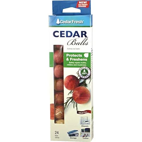 Household Essentials 24-Piece Fresh Cedar Balls | Natural Cedar Scent thumbnail 1