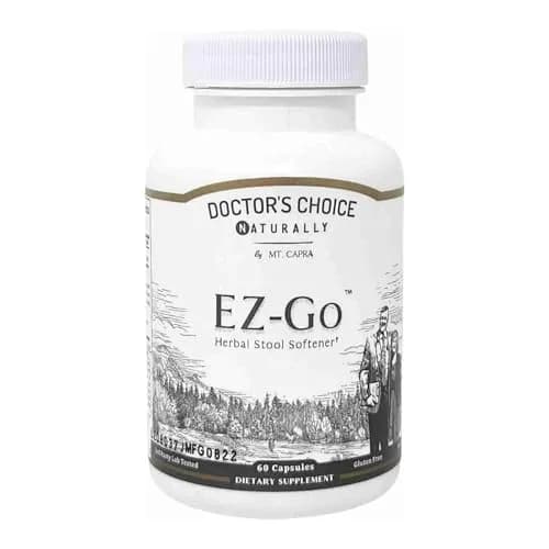 Mt. Capra EZ-Go Herbal Stool Softener 60 Capsules | Gentle Colon Support with Natural Fibers thumbnail 1