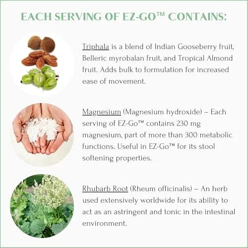 Mt. Capra EZ-Go Herbal Stool Softener 60 Capsules | Gentle Colon Support with Natural Fibers thumbnail 6