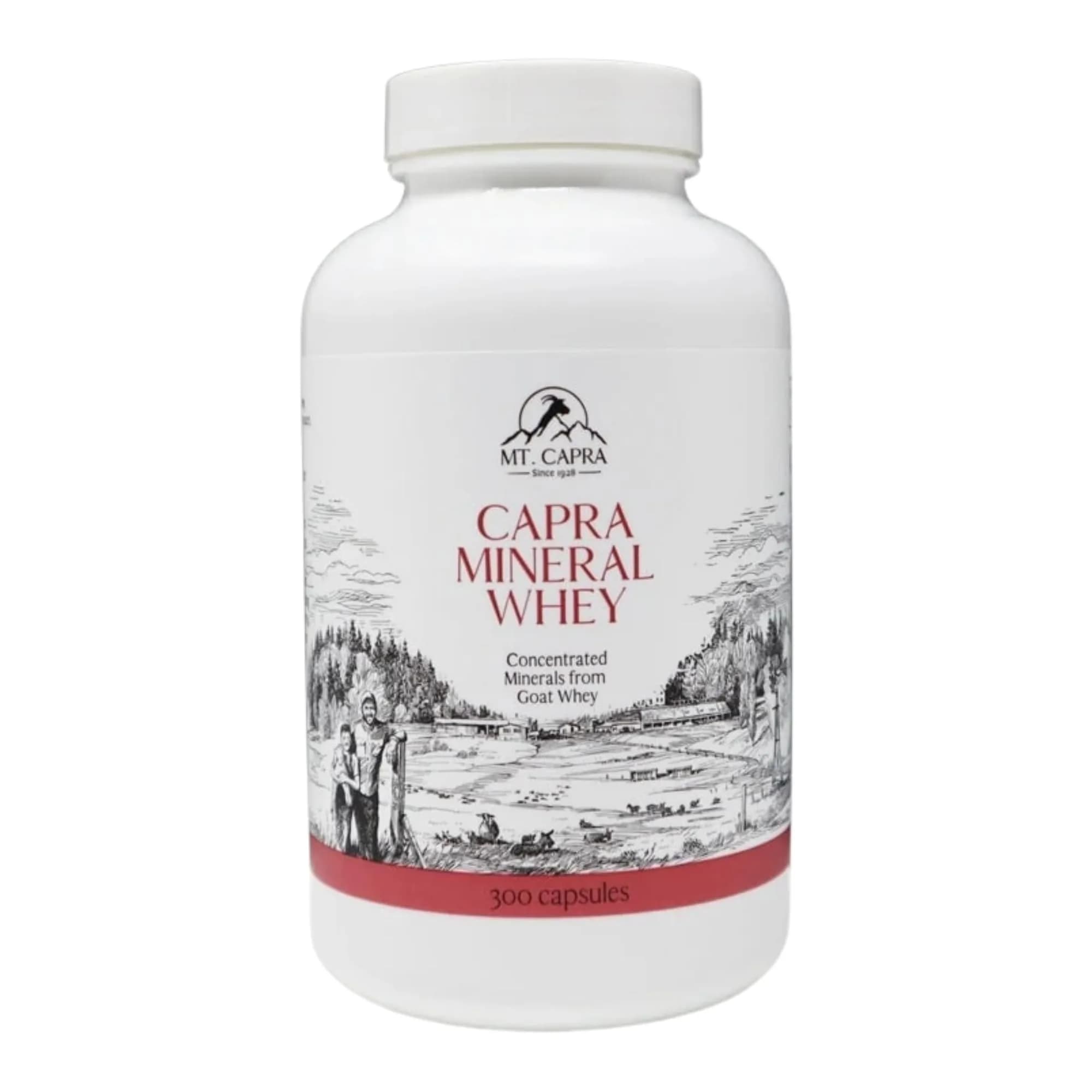 Mt. Capra Mineral Whey | from Goat Milk Whey | 300 Capsules | Rich in Potassium & Minerals