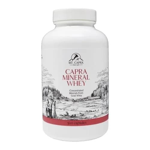 Mt. Capra Mineral Whey | from Goat Milk Whey | 300 Capsules | Rich in Potassium & Minerals thumbnail 1