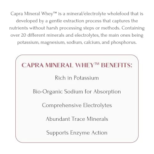 Mt. Capra Mineral Whey | from Goat Milk Whey | 300 Capsules | Rich in Potassium & Minerals thumbnail 5