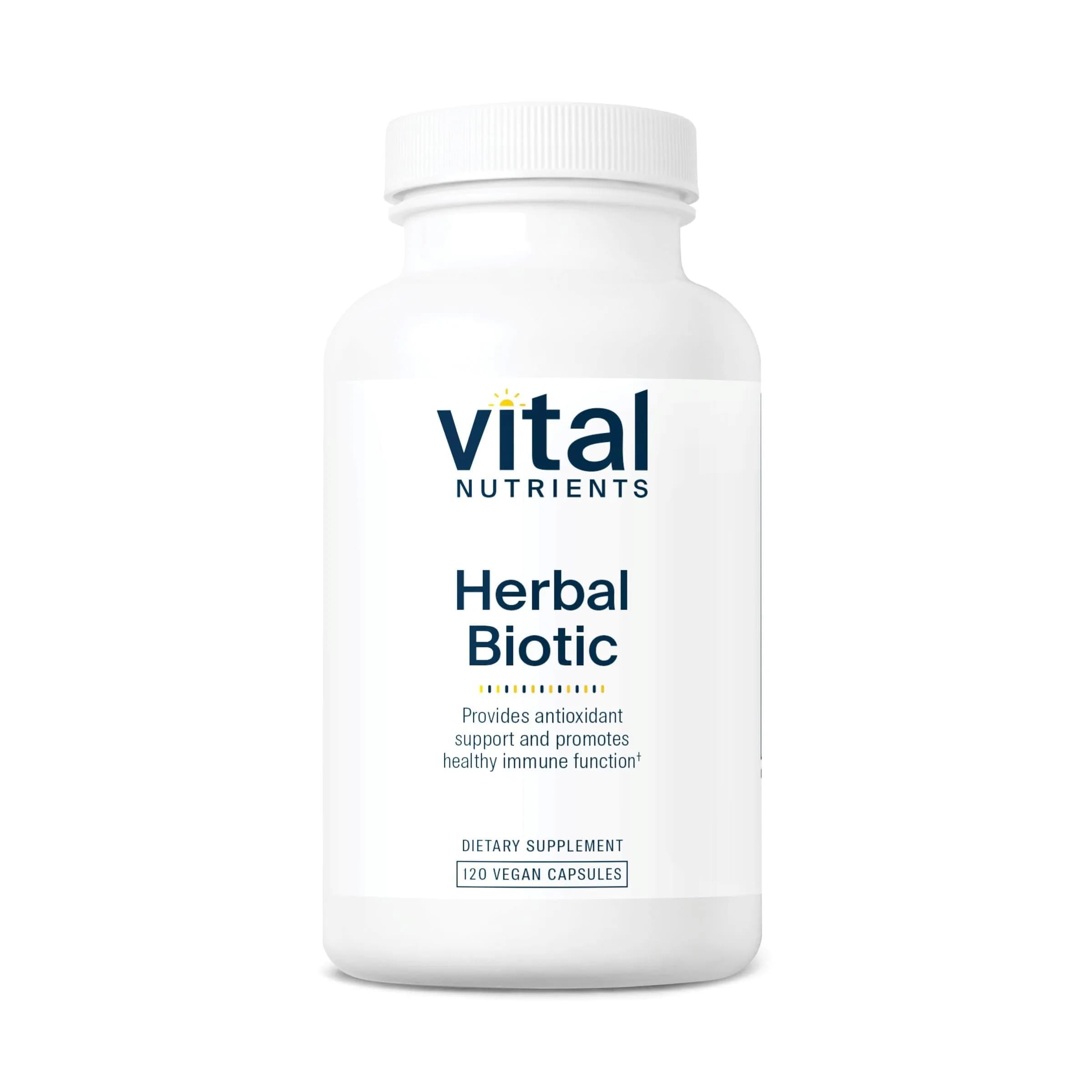 Vital Nutrients Herbal Biotic 120 Capsules | Immune & Respiratory Support, Vegan Formula - main product image