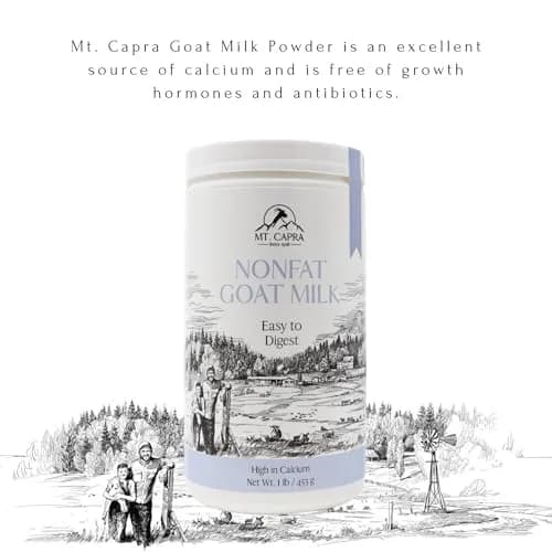 Mt. Capra Non-Fat Goat Milk | A2 Milk | 16 Servings - 1 Pound thumbnail 4
