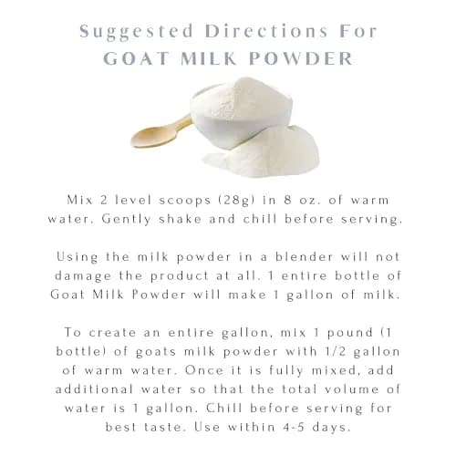 Mt. Capra Non-Fat Goat Milk | A2 Milk | 16 Servings - 1 Pound thumbnail 6