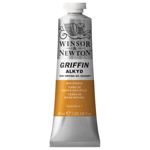 Winsor & Newton Griffin Alkyd Fast Drying Oil Paint, Raw Sienna | Quick Dry Oil Color for Artists (70-120 chars) thumbnail 1