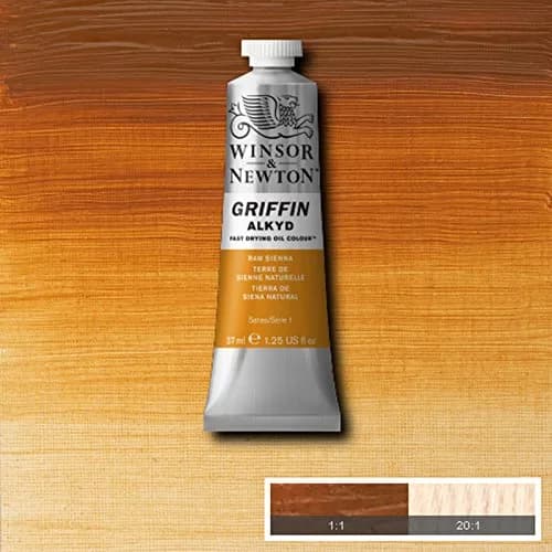 Winsor & Newton Griffin Alkyd Fast Drying Oil Paint, Raw Sienna | Quick Dry Oil Color for Artists (70-120 chars) thumbnail 4