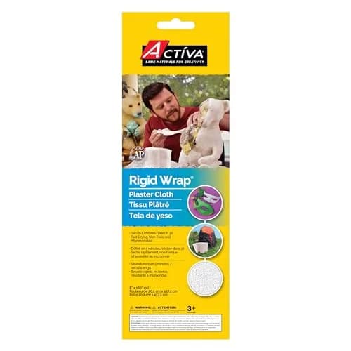 Activa Rigid Wrap Plaster of Paris Cloth 26.2cm x 9.6cm (8" X 15') | Ideal Sculpting Medium for Arts & Crafts thumbnail 1