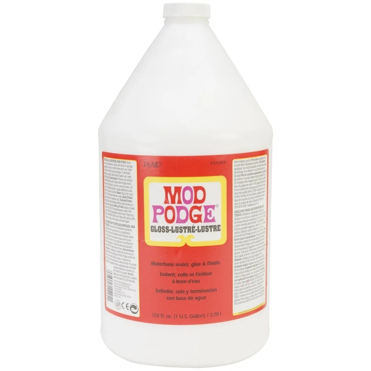Mod Podge Waterbase Sealer, Glue and Finish, Gloss 3.78 L (128 Fl Oz) | All-in-One Craft Adhesive - main product image