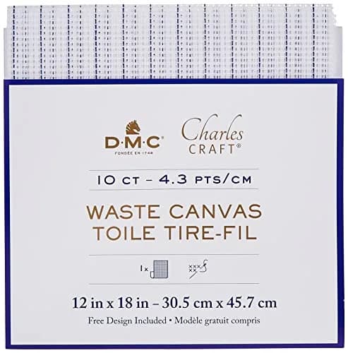 DMC Waste Canvas 12x18-Inch | Cross-Stitch on Non-Traditional Fabrics thumbnail 1