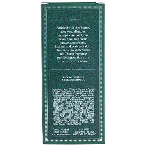 Pre de Provence Shea Butter Enriched Men's After Shave Balm Bergamot & Thyme 75ml (2.5 Ounce) | Soothes and Hydrates Post-Shave thumbnail 2