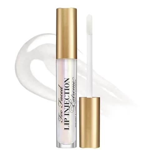 Too Faced Lip Injection Maximum Plump Extra Strength Lip Plumper Gloss 4ml (0.14 Fl Oz) | Immediate & Lasting Volumizing — 01 Original (Clear) / 0.14 Fl Oz