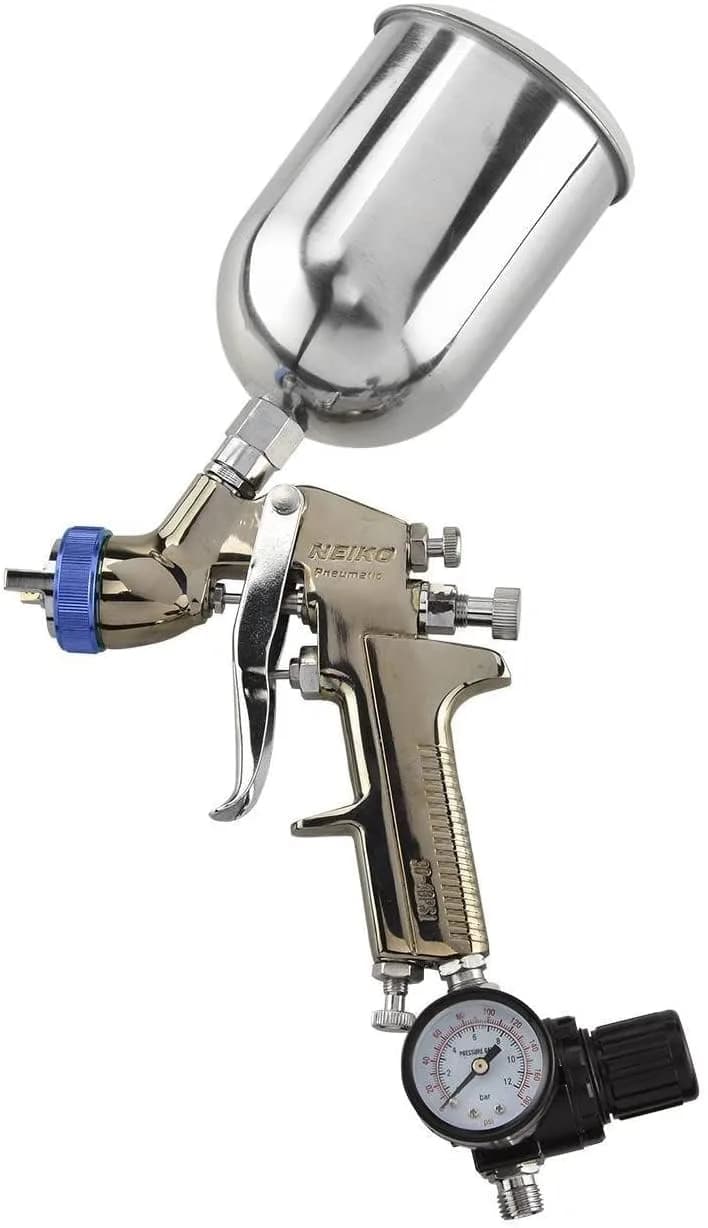 NEIKO 31227A Drywall Texture Sprayer with 1.2 Gallon Hopper Gun & 3 Nozzles | Professional Air-Powered Texture Gun — 1.3mm Nozzle