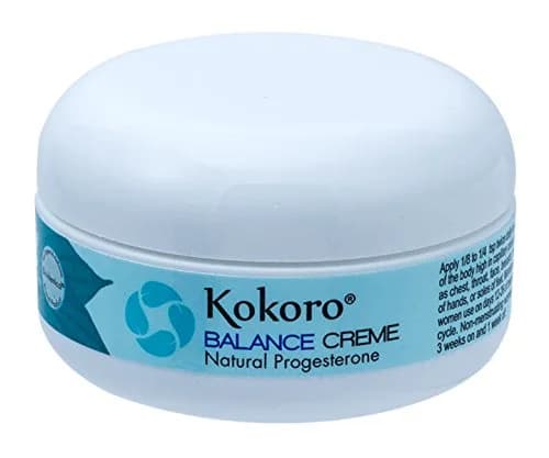 Kokoro Balance Creme for Women | 59ml (2oz) | Natural Progesterone Cream for Menopause Support thumbnail 1
