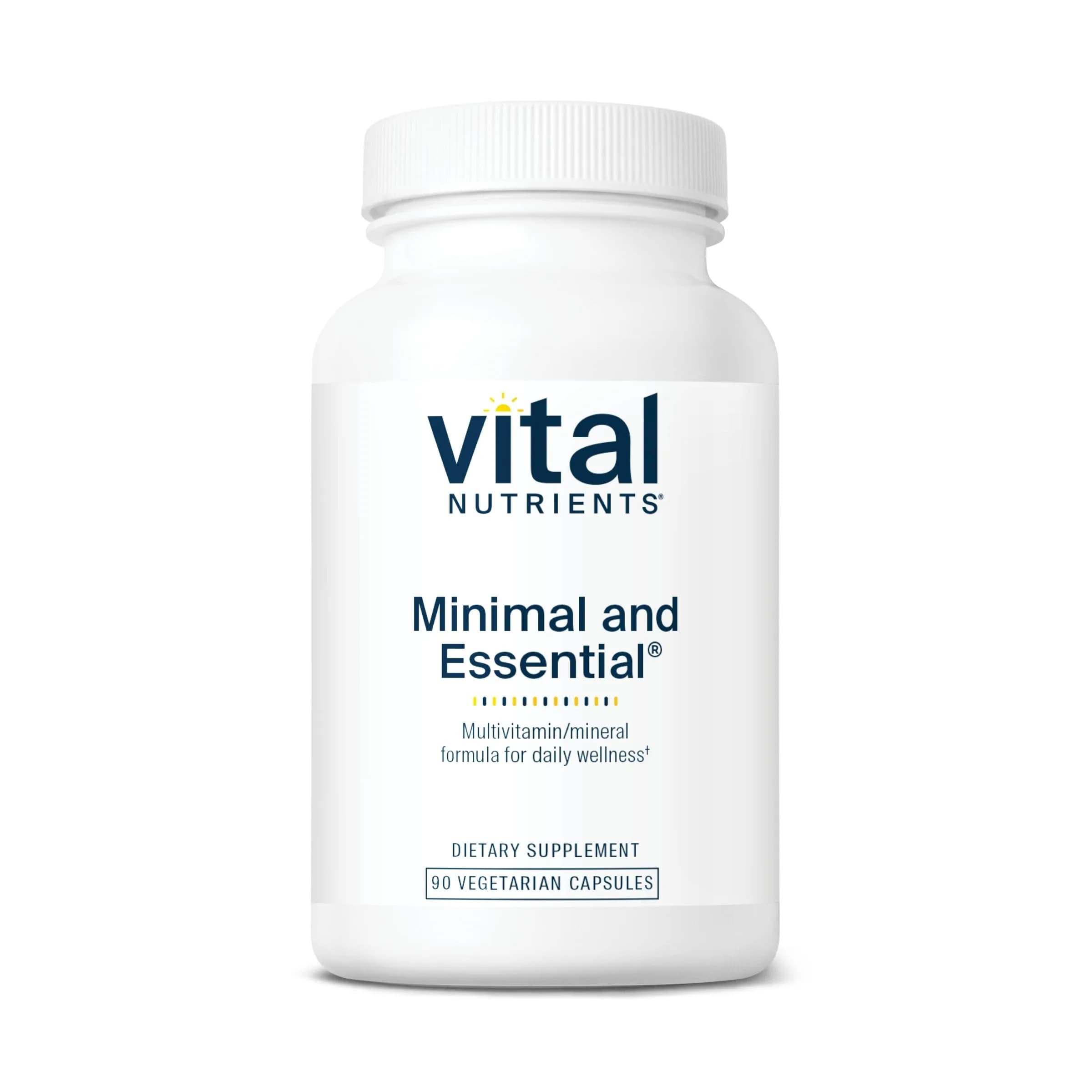 Vital Nutrients Minimal and Essential Multivitamin, 90 Capsules | Supports Metabolism & Antioxidant Defense — Multi
