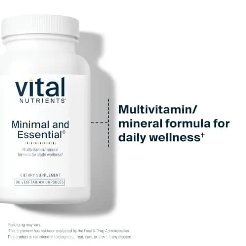 Vital Nutrients Minimal and Essential Multivitamin, 90 Capsules | Supports Metabolism & Antioxidant Defense thumbnail 3