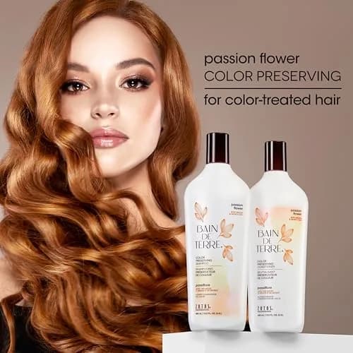 Bain de Terre Passion Flower Color Preserving Shampoo 13.5 Fl Oz | Protects Vibrant Hair Color thumbnail 4