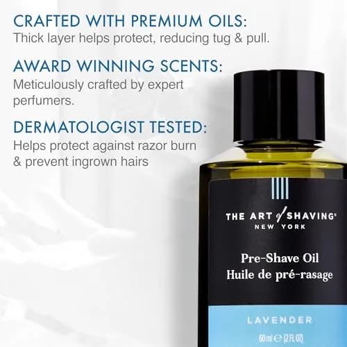 The Art of Shaving Pre-Shave Beard Oil for Men, Lavender 60ml (2 Fl Oz) | Smooth Shave & Skin Protection thumbnail 2