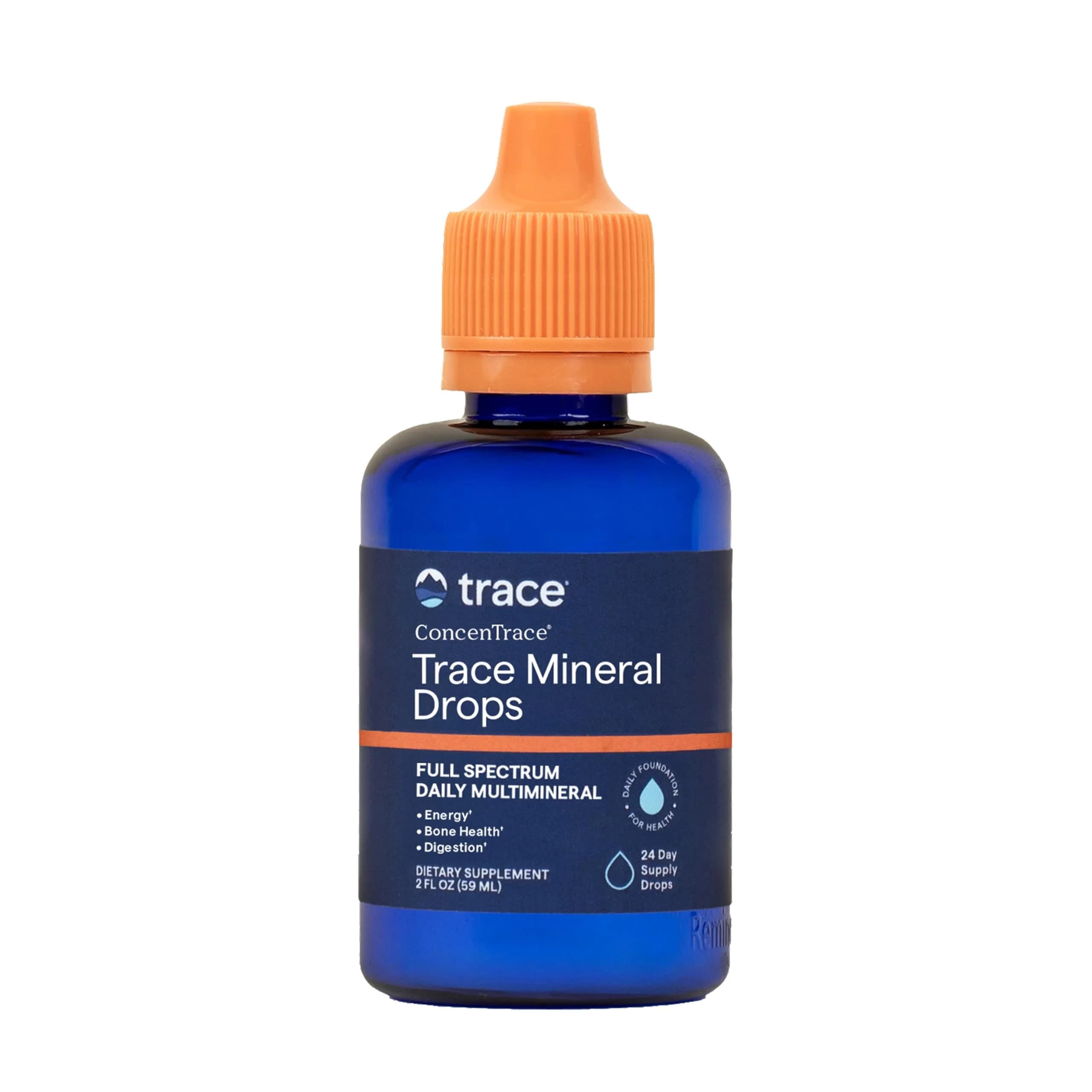 Trace Minerals ConcenTrace Mineral Drops, 70+ Ionic Minerals, 59ml (2 fl oz) | Full Spectrum Electrolyte Concentrate