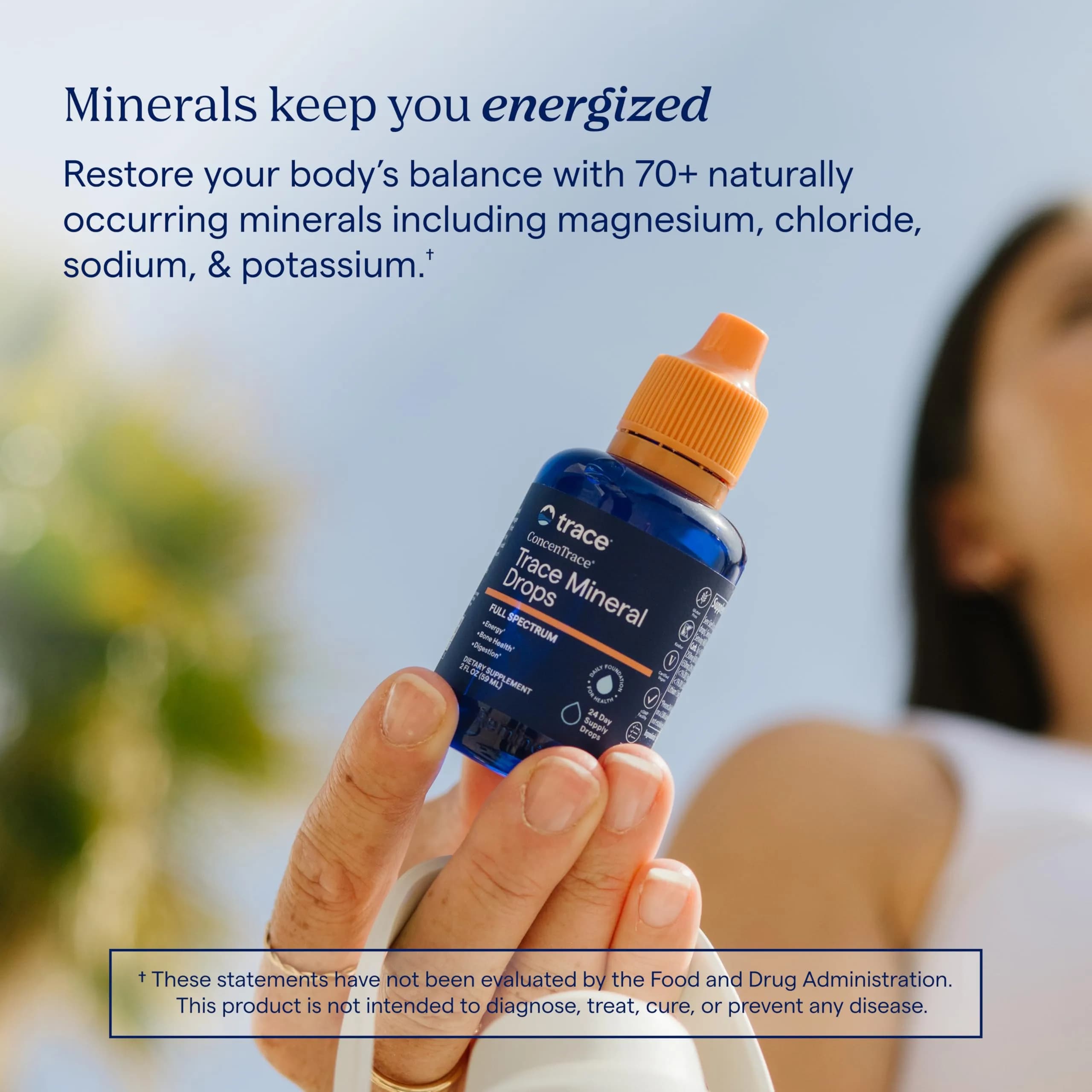 Trace Minerals ConcenTrace Mineral Drops, 70+ Ionic Minerals, 59ml (2 fl oz) | Full Spectrum Electrolyte Concentrate - view 5