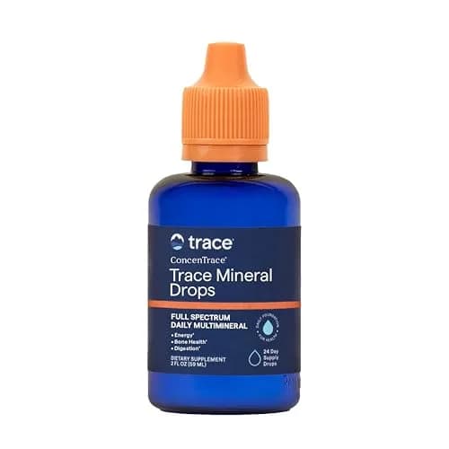 Trace Minerals ConcenTrace Mineral Drops, 70+ Ionic Minerals, 59ml (2 fl oz) | Full Spectrum Electrolyte Concentrate thumbnail 1