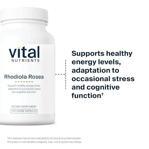 Vital Nutrients Rhodiola Rosea 120 Capsules | Adaptogenic Herb for Energy & Stress thumbnail 5
