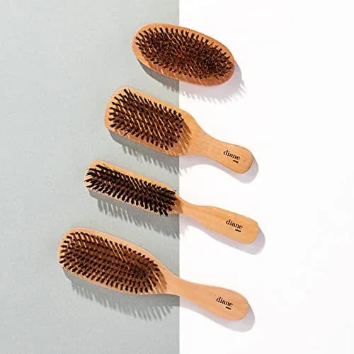 Diane Reinforced Boar Bristle Wave Brush for Men and Barbers – Hard Bristles for Thick to Coarse Hair – Use for Detangling, Smoothing, Wave Styles, Restore Shine and Texture thumbnail 6