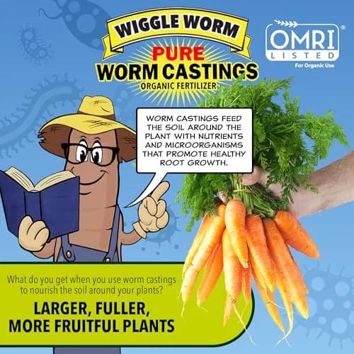 Wiggle Worm Organic Fertilizer 4.5lb | Supports Healthy Soil & Plants thumbnail 6