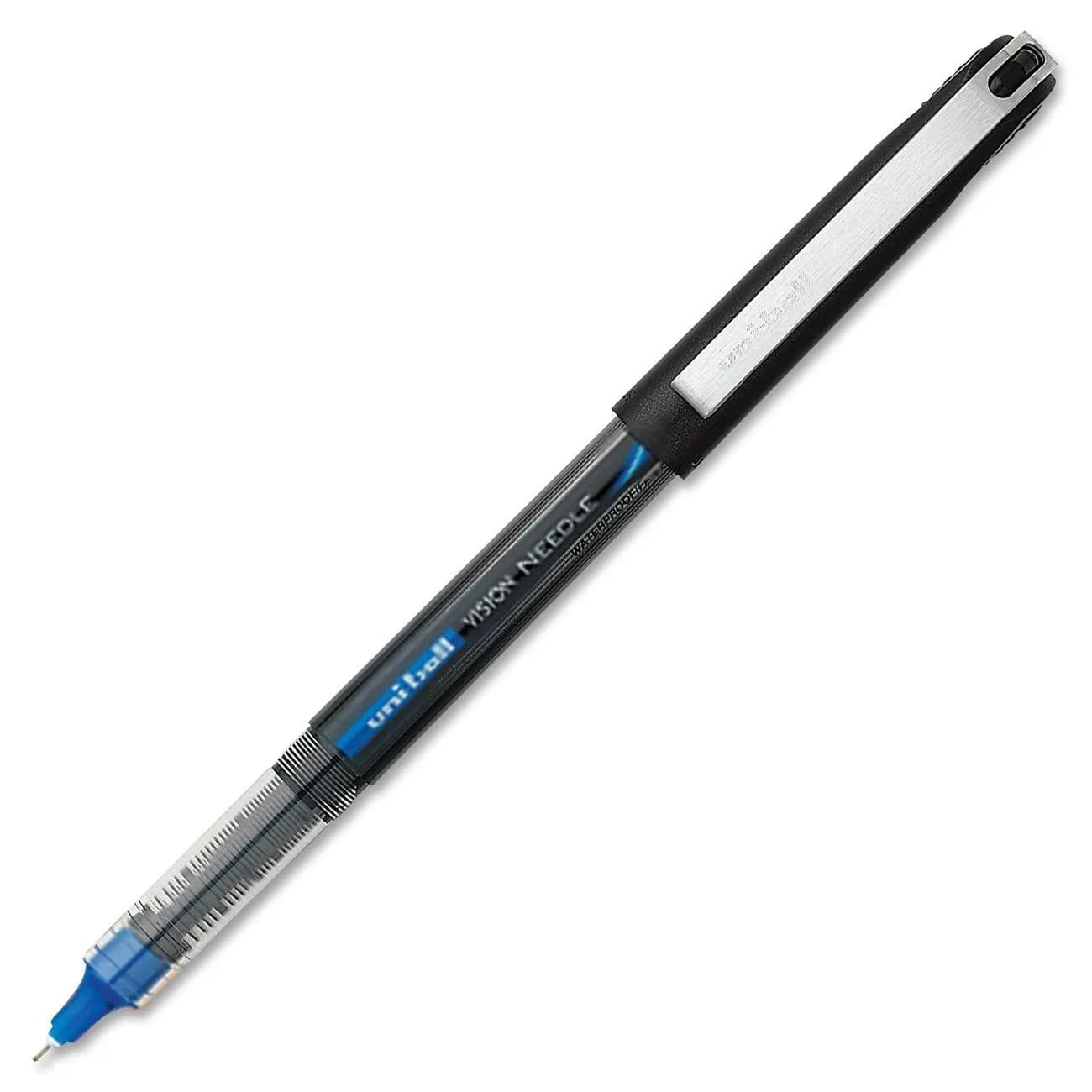 Uni-Ball Vision Needle Rollerball Pens, Micro Point (0.5mm), Blue, 12 Pack | Smooth Ink Flow - view 4