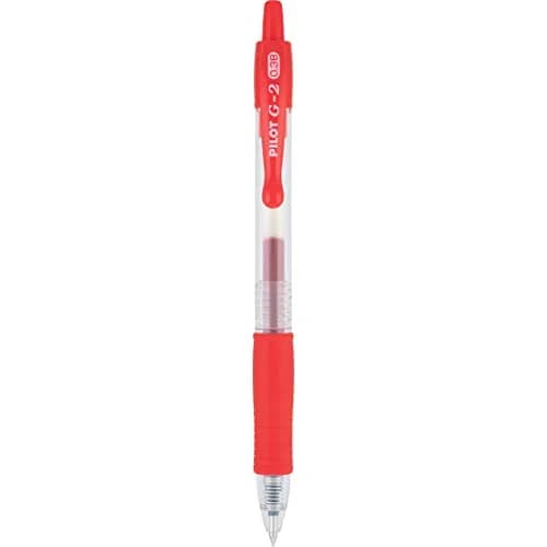 PILOT G2 Gel Roller Pens Ultra Fine Point 0.38 mm Red Pens 12 Count | Longest-Lasting Gel Ink Pen thumbnail 6