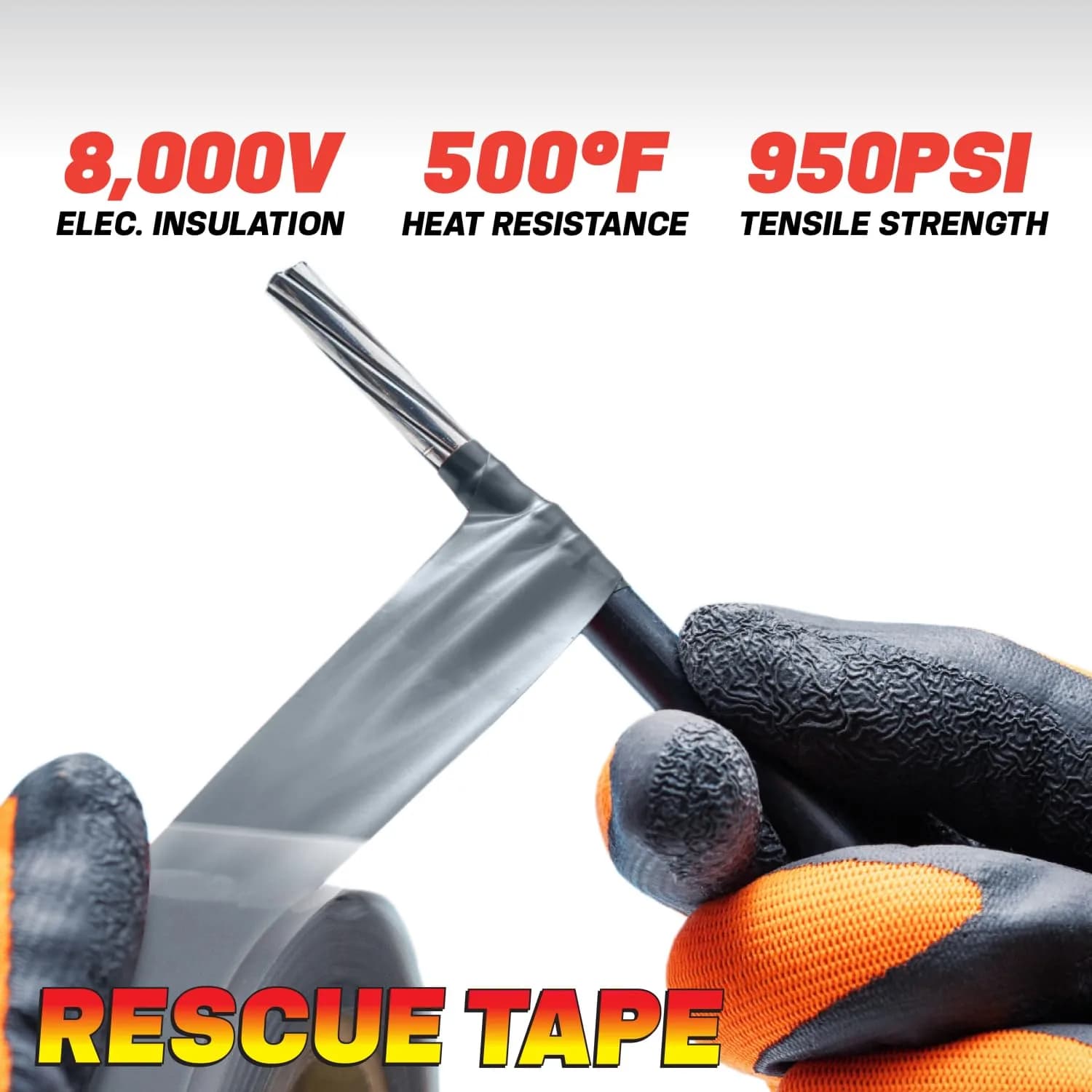 Bond It Rescue Tape Self-Fusing Silicone Repair Tape 20.3 cm (1 in) x 3.66 m (12 ft) Blue | Seals Leaks & Insulates Electricals - view 4