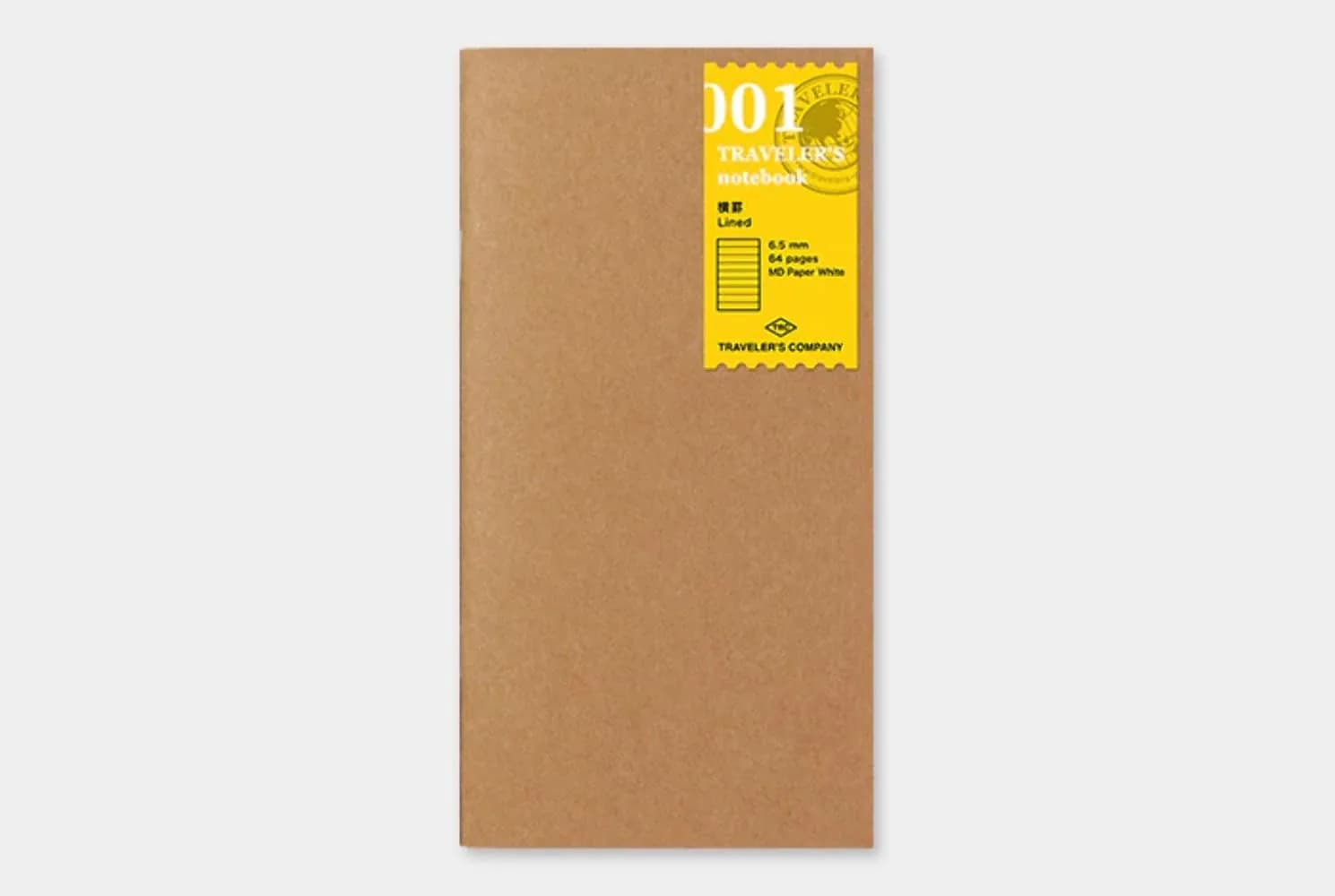 Midori Traveler's Notebook Refill 64 Pages Ruled | Premium Paper for Journaling & Planning